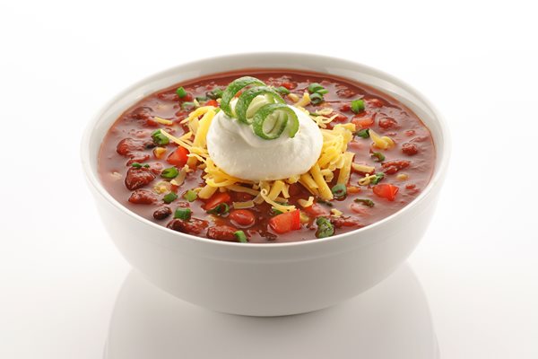Sopa de chile de porotos con sabor a carne