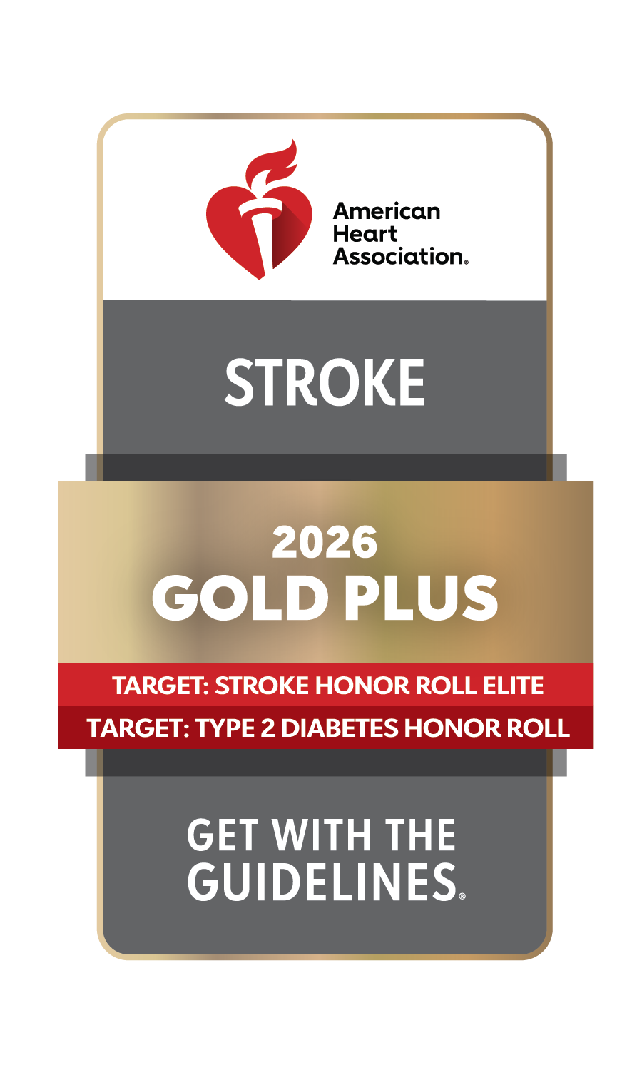 American Heart Association Get With The Guidelines® – Stroke Gold Plus (2026)