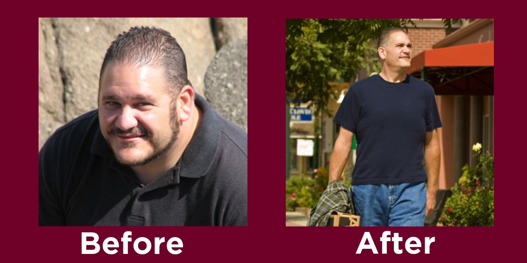 Fotos del antes y después de Peter