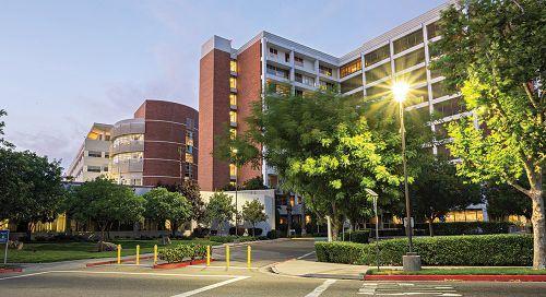 Exterior shot of Community Regional hospital