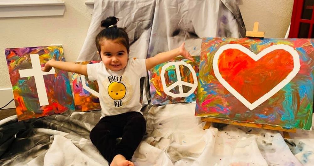 2-Year-Old Emmy Lovik’s Original Artwork Raising Money for Community
