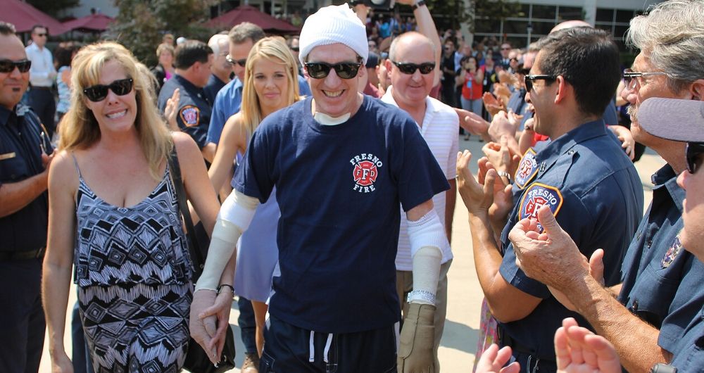 Capt. Pete Dern goes home