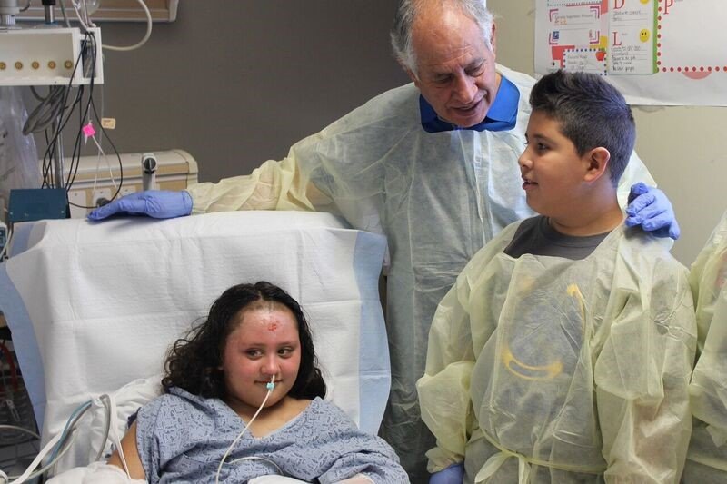 Eight-year-old Elizabeth Guzman receives treatment at the Leon S. Peters Burn Center at Community Regional.