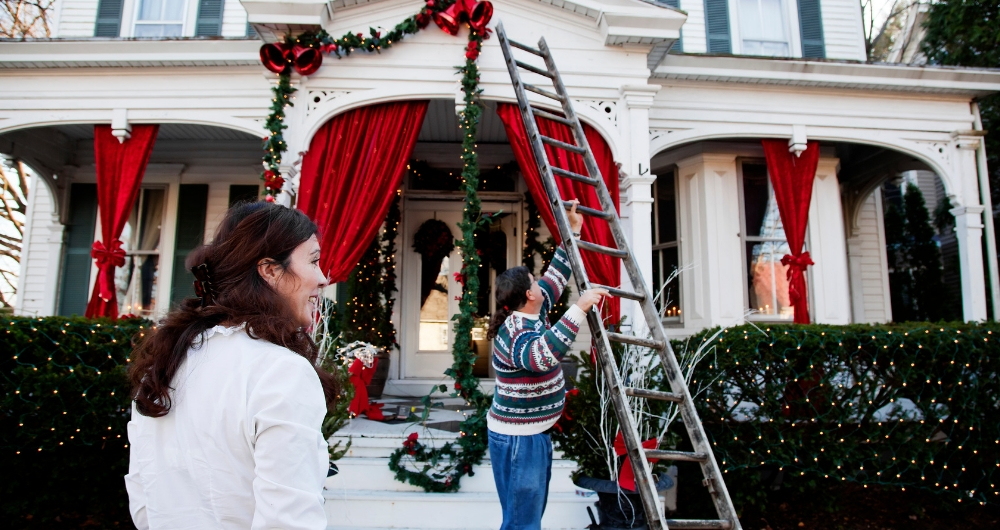 Use These Ladder Safety Tips When Decorating For The Holidays